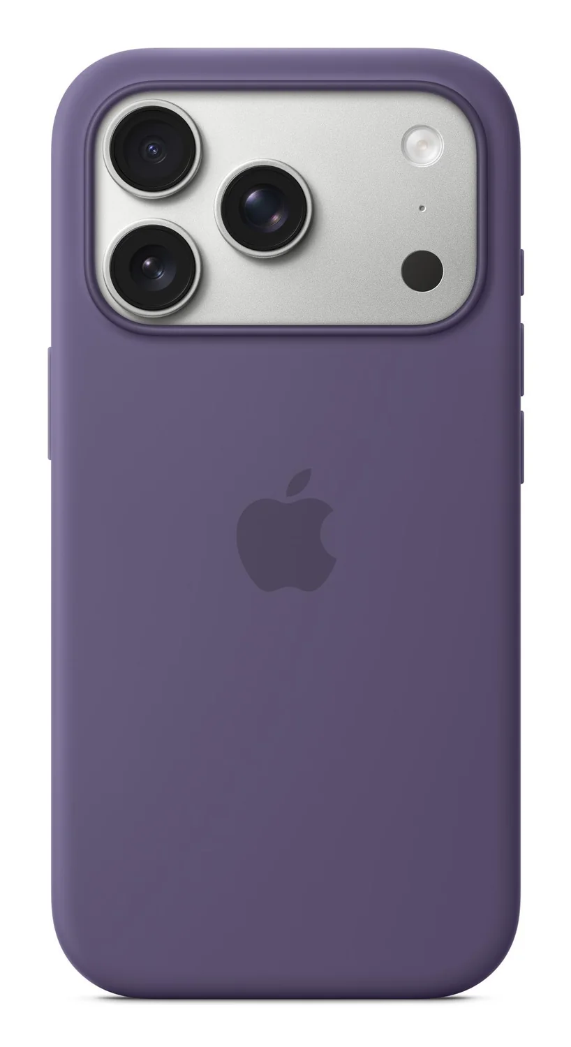 Capa em silicone Apple MagSafe para iPhone 17 Pro, silicone reciclado 45%, roxa Purple Fog - Imagem 1