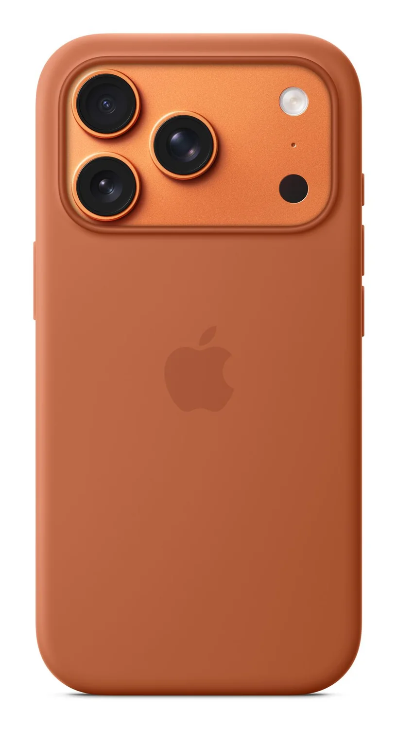 Capa em silicone para iPhone 17 Pro com MagSafe Terra Cotta - Imagem 1