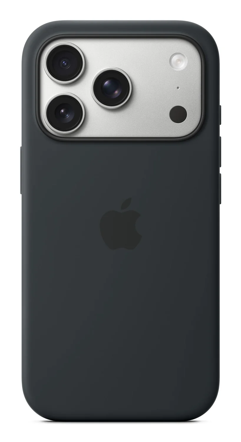 Capa em silicone para iPhone 17 Pro com MagSafe Black - Imagem 1