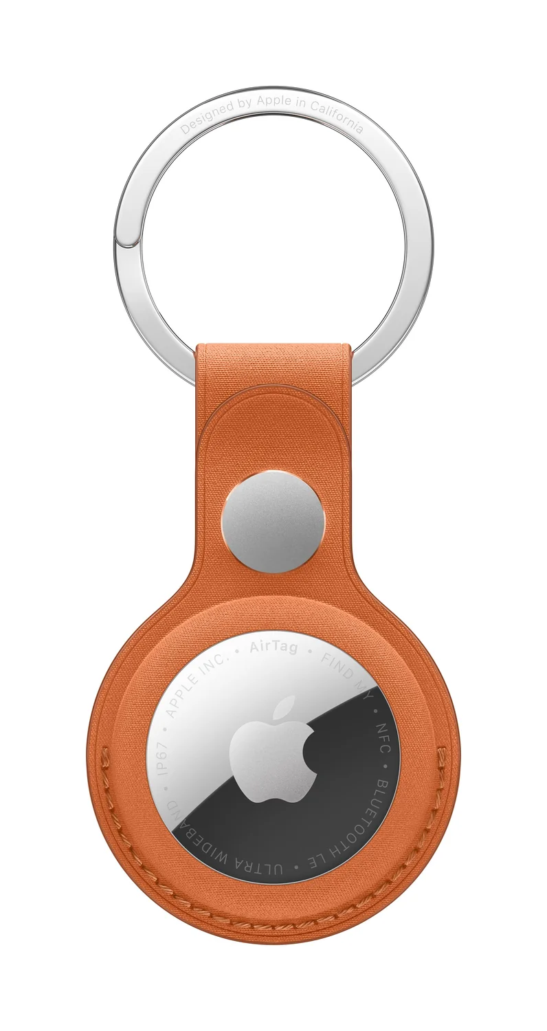 Porta-chaves Apple AirTag FineWoven com argola - Fox Orange (laranja) - Imagem 1