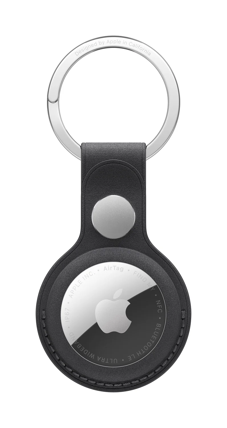 Porta-chaves para AirTag Apple FineWoven Key Ring preto - Imagem 1