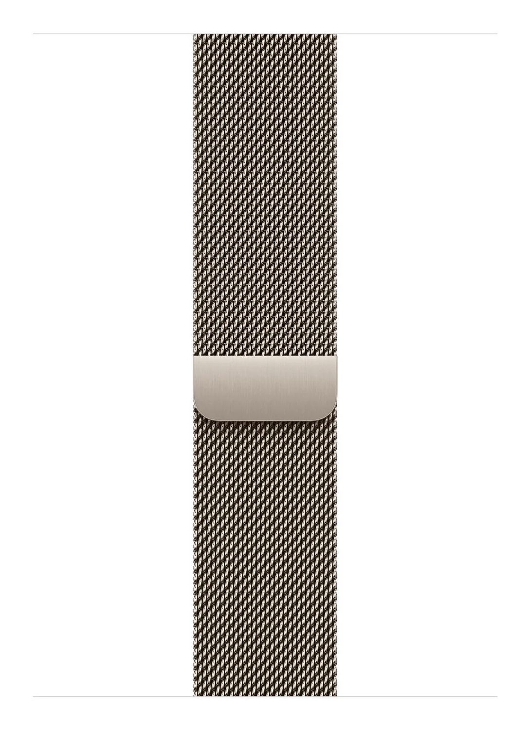 Bracelete milanesa 46mm Natural S/M para Apple Watch 44/45/46/49mm - Imagem 1