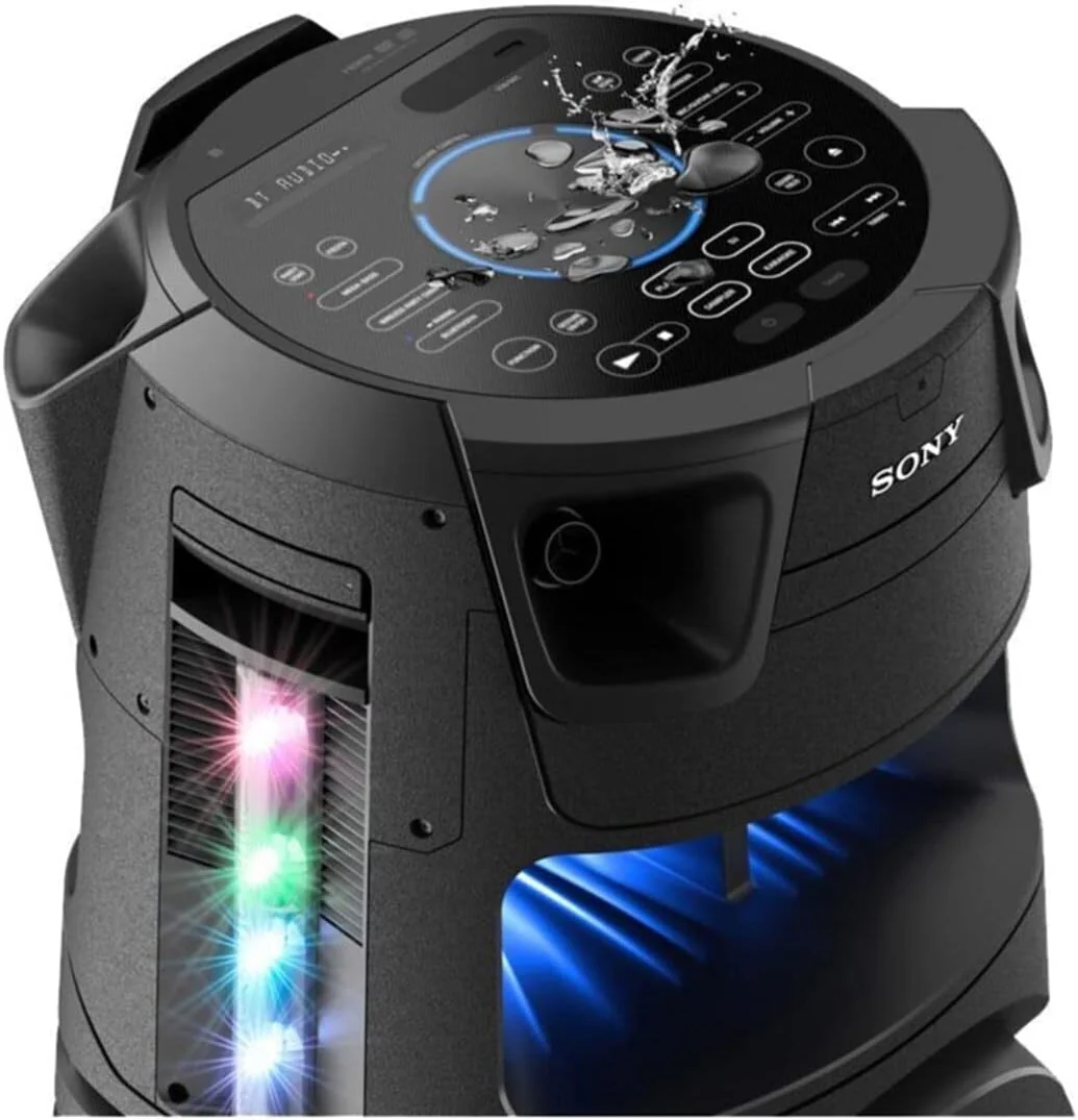 Sistema de Áudio Alta Potência Sony MHC-V73D Bluetooth Iluminação Festa Karaoke DJ - Imagem 3
