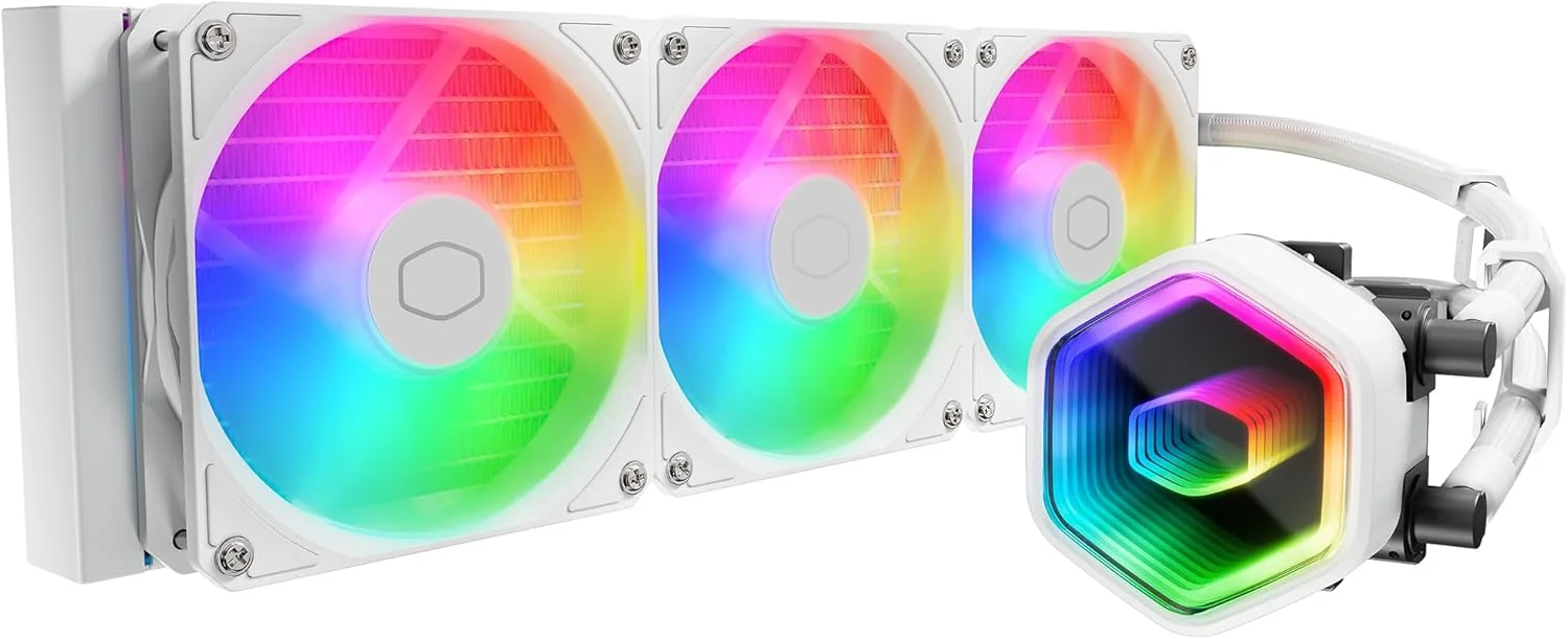 Sistema de refrigeração líquida 360mm Cooler Master MasterLiquid 360 Core II White - Imagem 2