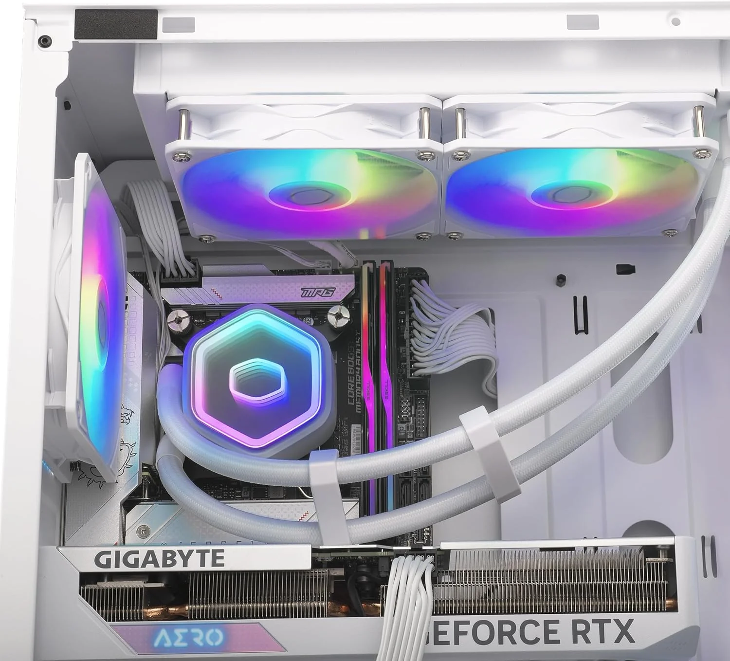 Sistema de refrigeração líquida 360mm Cooler Master MasterLiquid 360 Core II White - Imagem 6