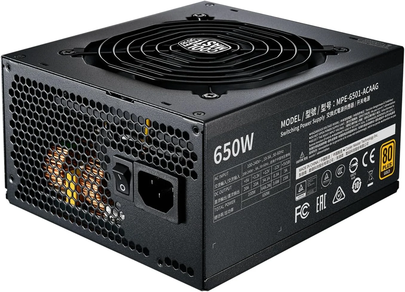 Fonte de Alimentação Cooler Master MWE Bronze 650 V3 650W 80 Plus Bronze 230V - Imagem 2