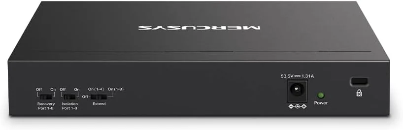 Switch de Rede Mercusys MS110P 10 Portas 10/100 com 8 Portas PoE+ - Imagem 3