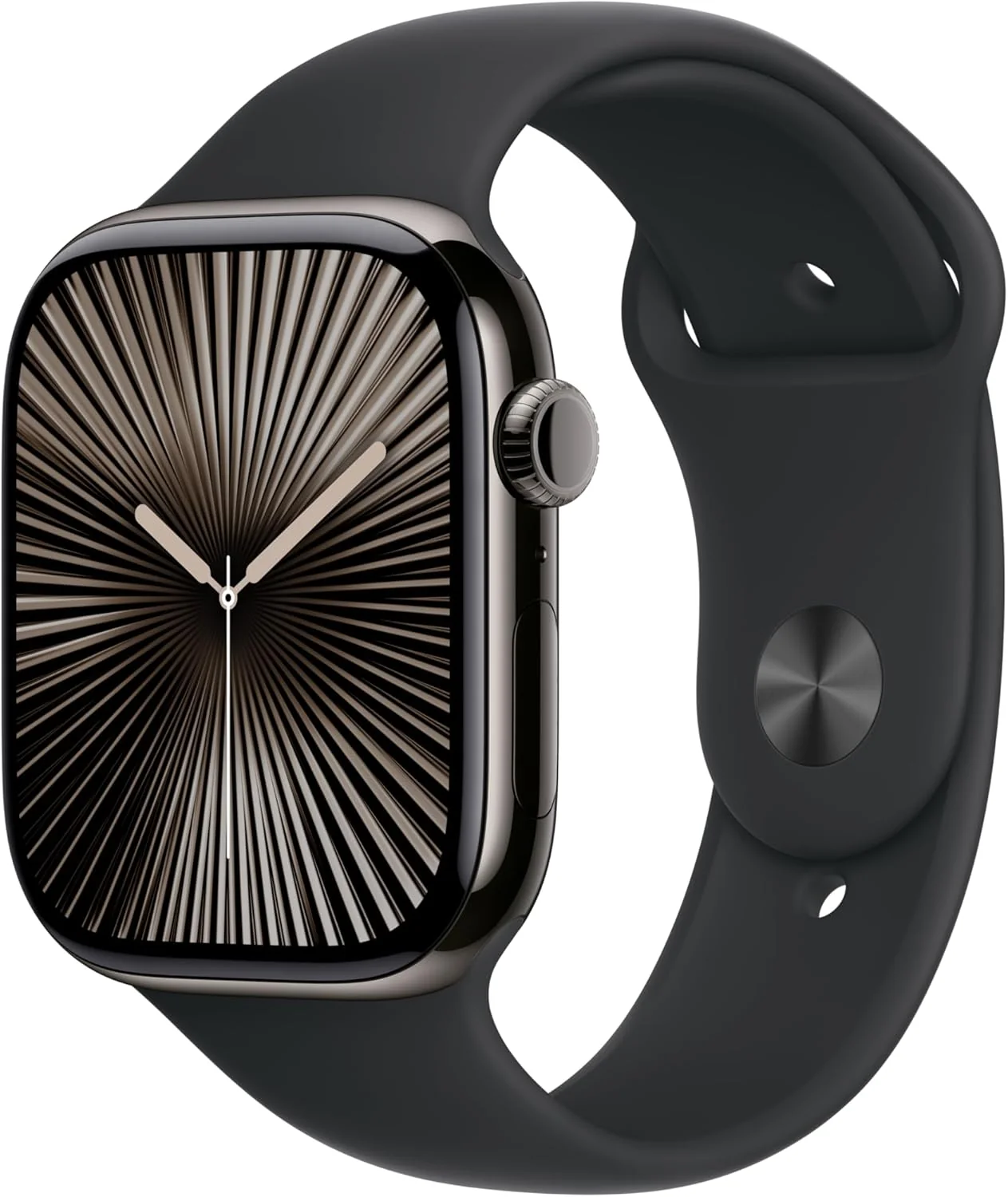 Bracelete desportiva Apple Sport Band 46mm M/L Preto - MXM43ZM/A - Imagem 2