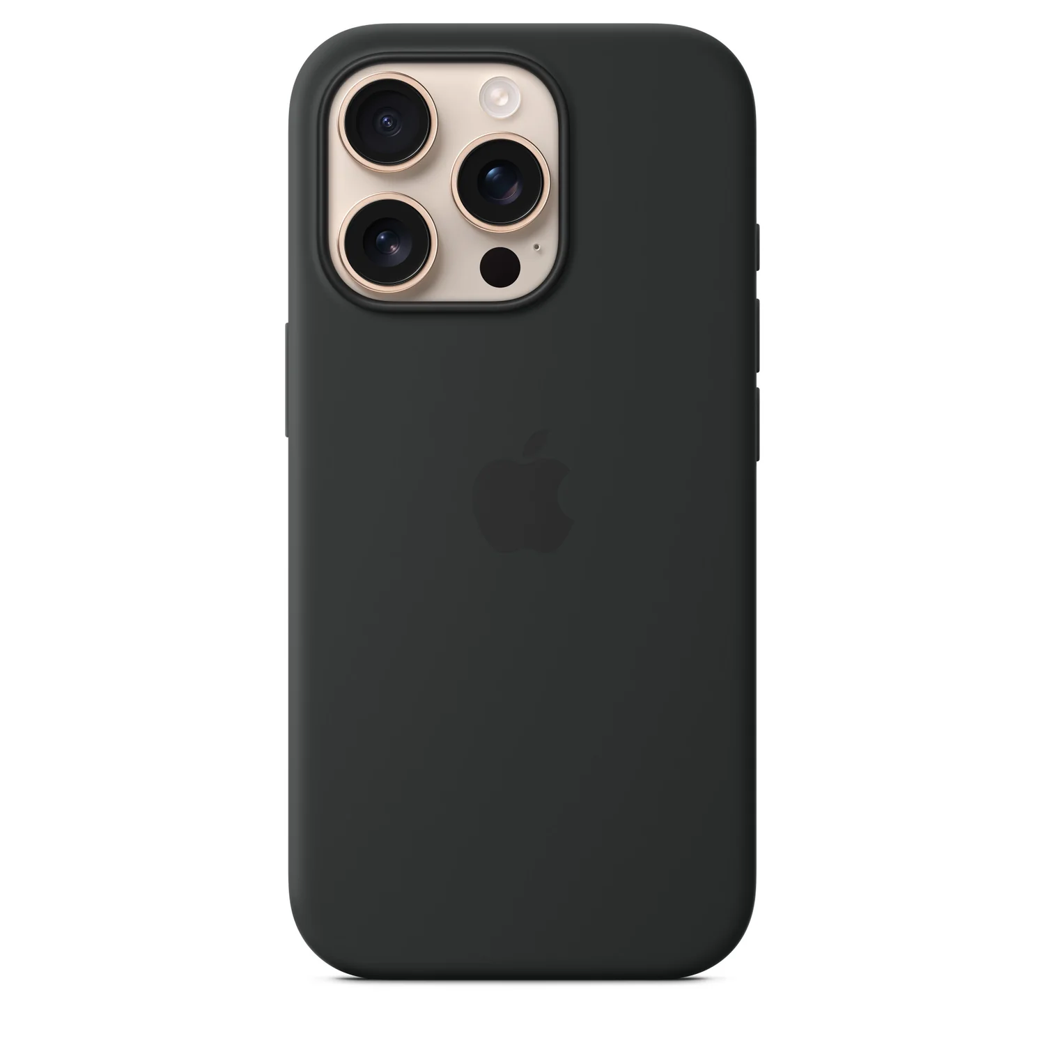 Capa em silicone para iPhone 16 Pro com MagSafe Apple preta - Imagem 1