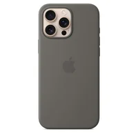 Capa Apple silicone com MagSafe para iPhone 16 Pro Max Cinza Pedra - Imagem 1