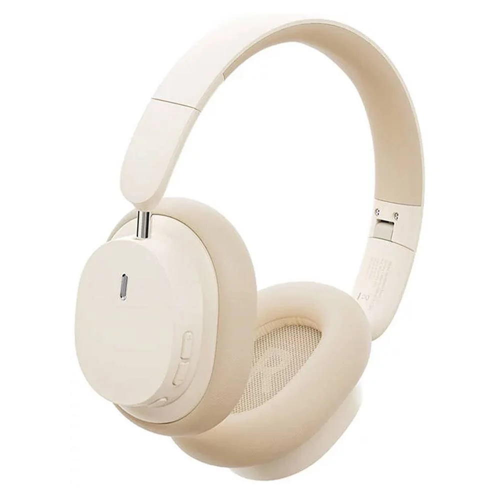 Auscultadores Bluetooth Baseus Bowie D05 Over-Ear 70h Bateria USB-C Branco - Imagem 4