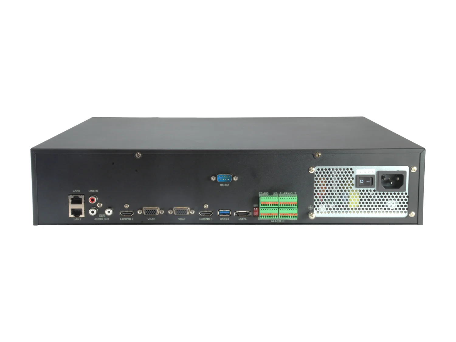 Gravador de Vídeo em Rede LevelOne NVR-0764 GEMINI 64 Canais 4K H.265 RAID HDMI VGA 8 Discos 80TB - Imagem 4