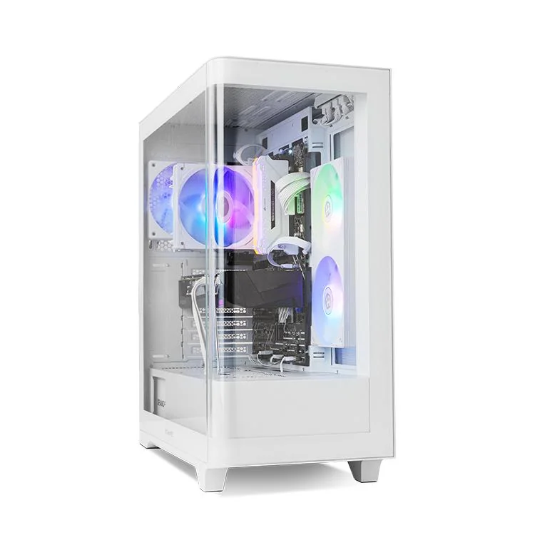 Caixa para PC Nox Hummer Ether Mid Tower Vidro Curvo Branca ATX - Imagem 1