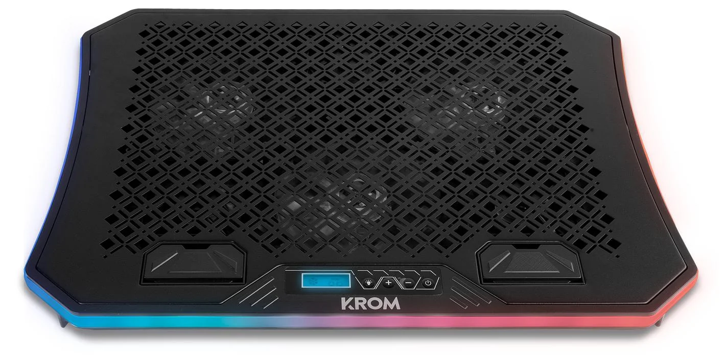 Base de Refrigeracao Portatil Krom Kooler RGB com Ventoinha - Imagem 1