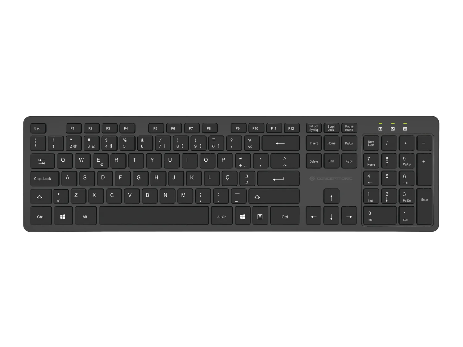 Teclado e Rato Wireless Conceptronic ORAZIO Layout PT Preto - Imagem 2