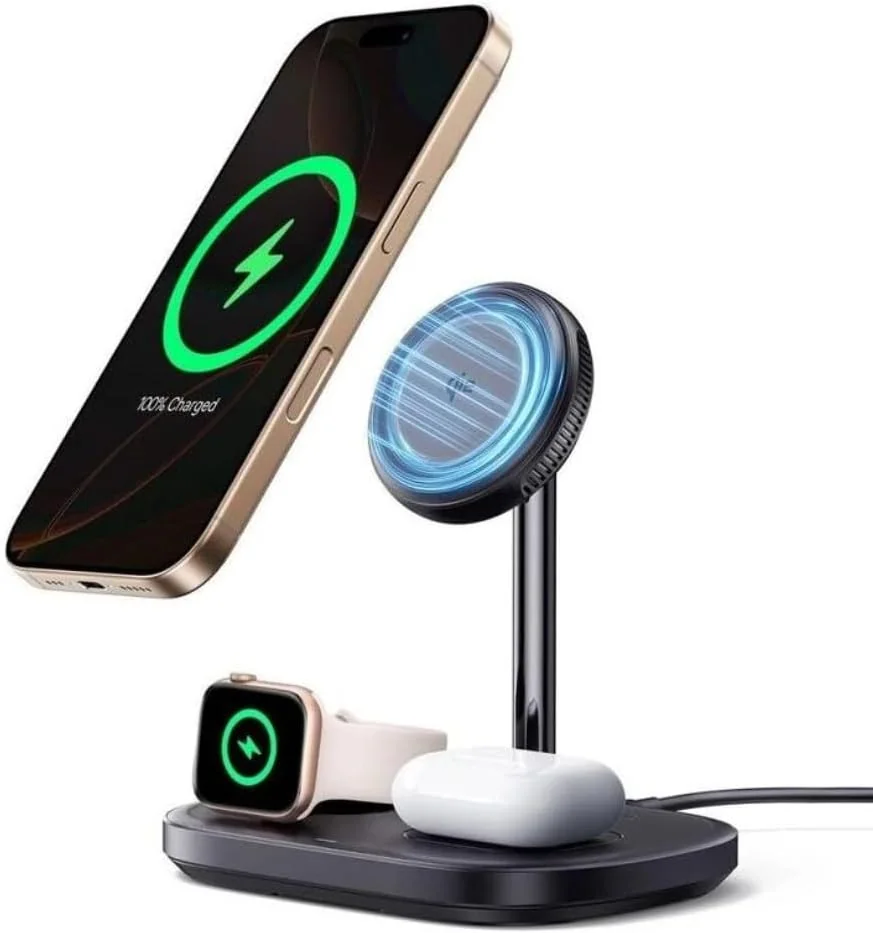 Carregador wireless Baseus EnerFill FS41 3-em-1 22.5W com refrigeração TEC - Imagem 3