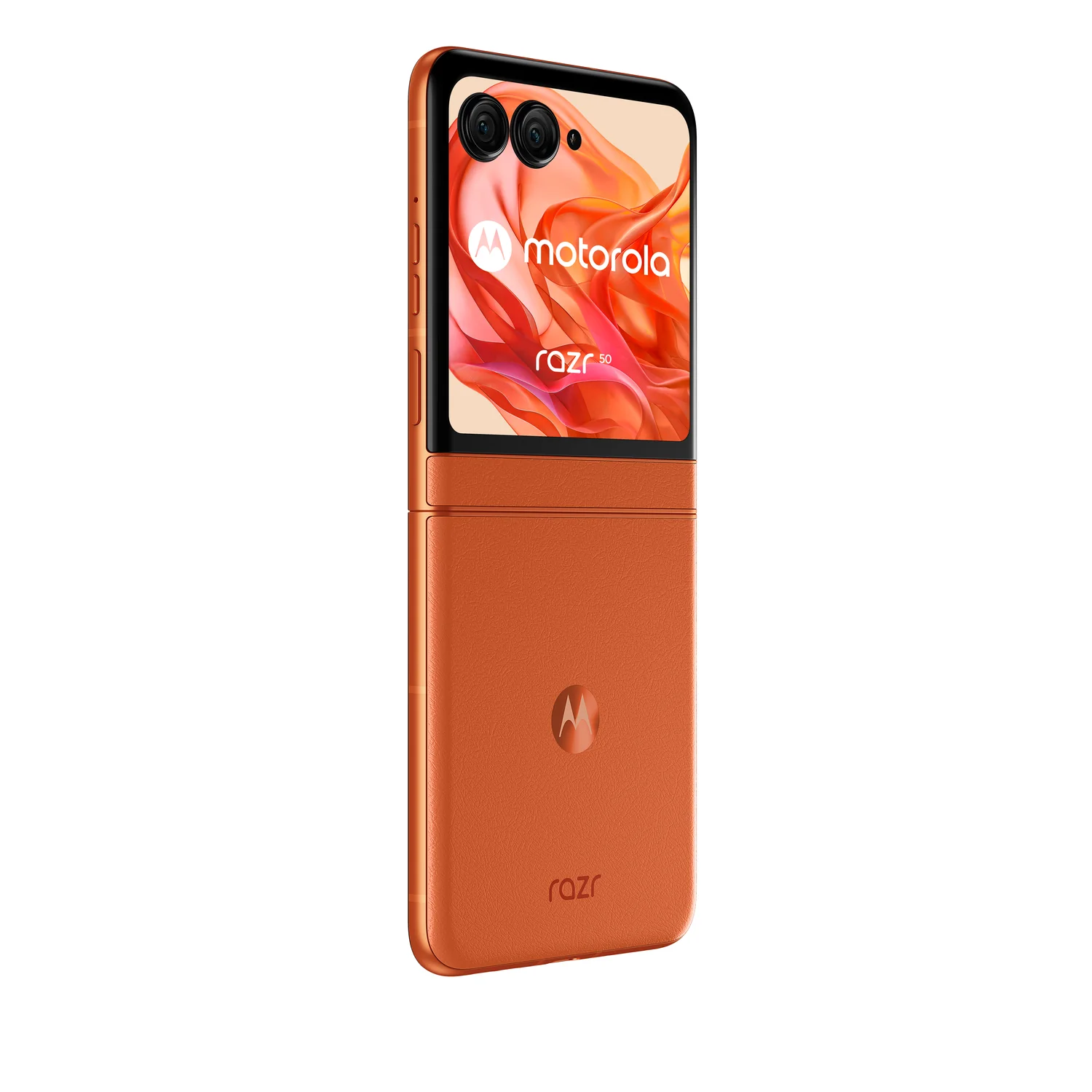 Smartphone Motorola Razr 50 5G Flip 6.9" P-OLED 120Hz MediaTek 7300X 8GB 256GB 50MP+13MP IPX8 Spritz Orange - Imagem 4
