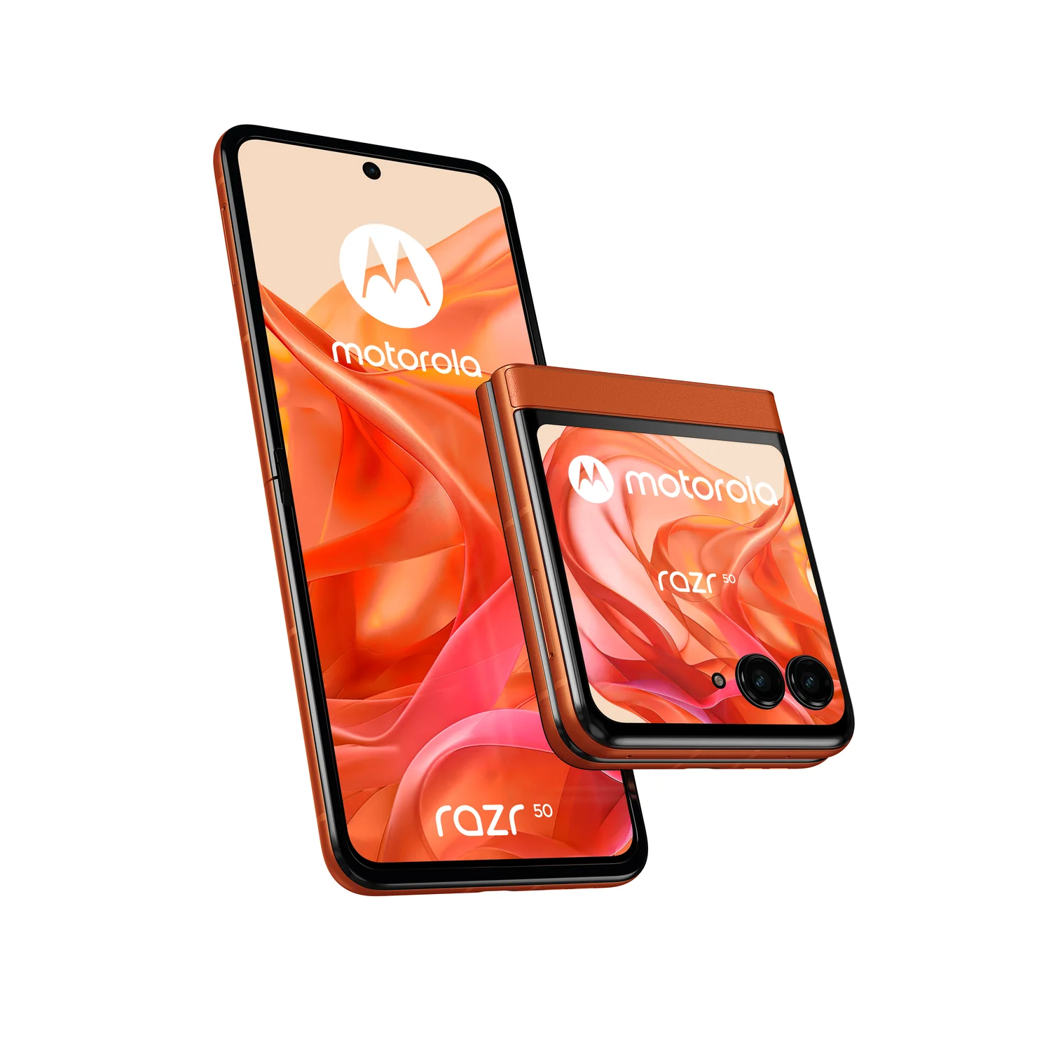 Smartphone Motorola Razr 50 5G Flip 6.9" P-OLED 120Hz MediaTek 7300X 8GB 256GB 50MP+13MP IPX8 Spritz Orange