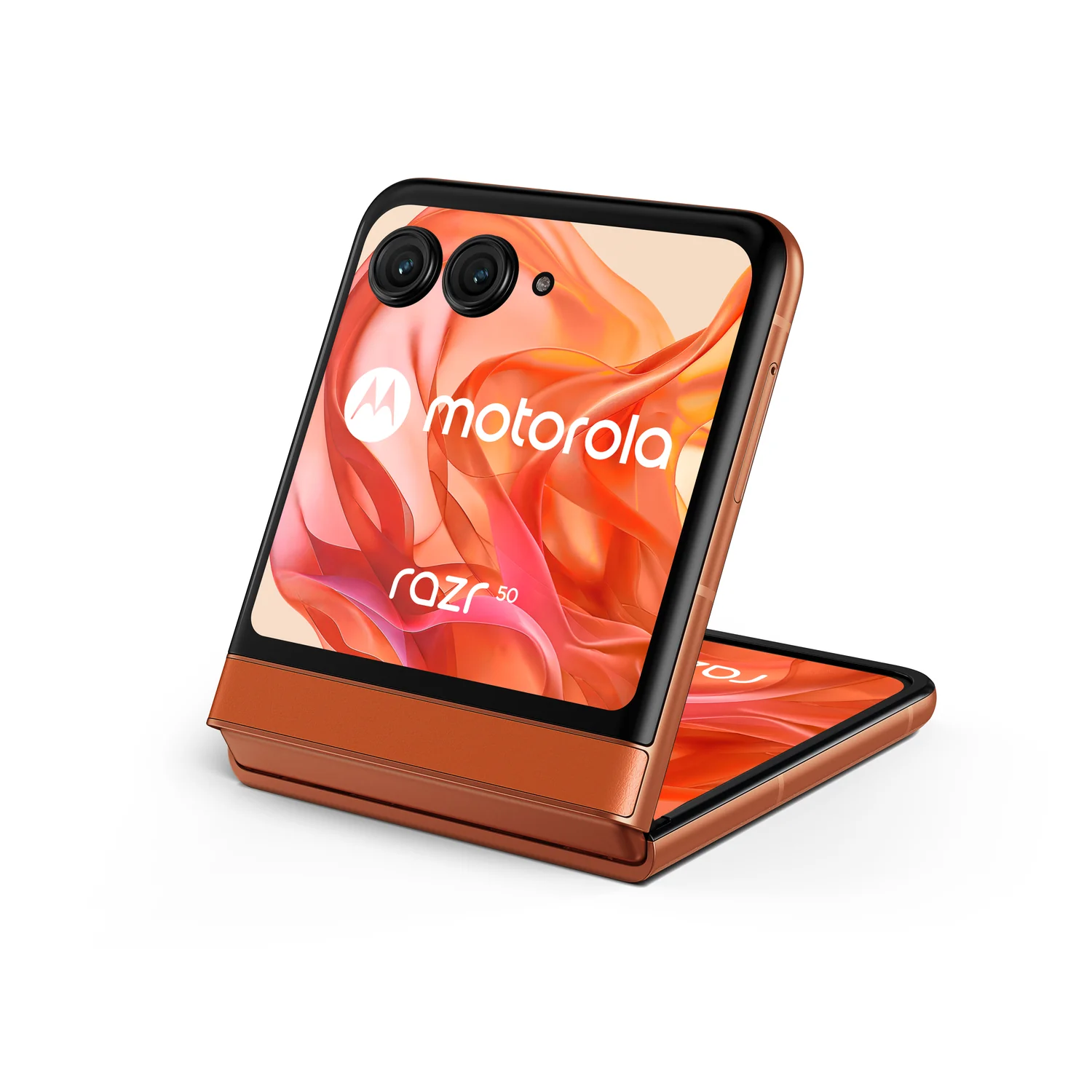 Smartphone Motorola Razr 50 5G Flip 6.9" P-OLED 120Hz MediaTek 7300X 8GB 256GB 50MP+13MP IPX8 Spritz Orange - Imagem 15