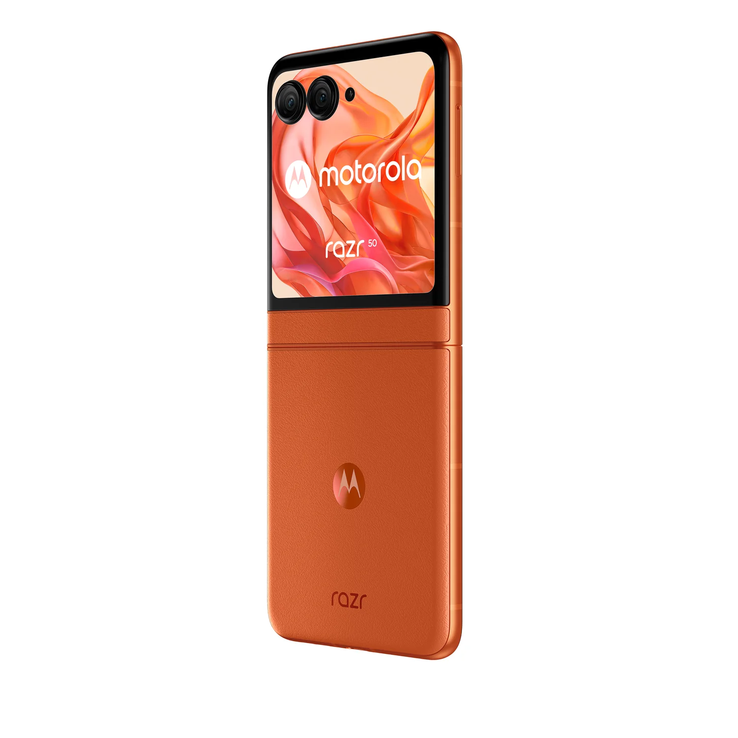 Smartphone Motorola Razr 50 5G Flip 6.9" P-OLED 120Hz MediaTek 7300X 8GB 256GB 50MP+13MP IPX8 Spritz Orange - Imagem 3