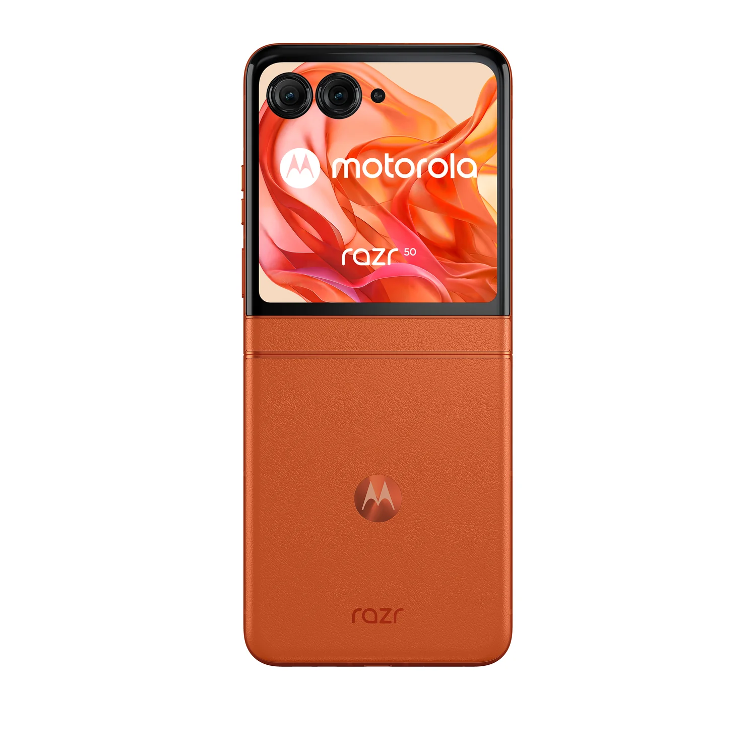 Smartphone Motorola Razr 50 5G Flip 6.9" P-OLED 120Hz MediaTek 7300X 8GB 256GB 50MP+13MP IPX8 Spritz Orange - Imagem 2