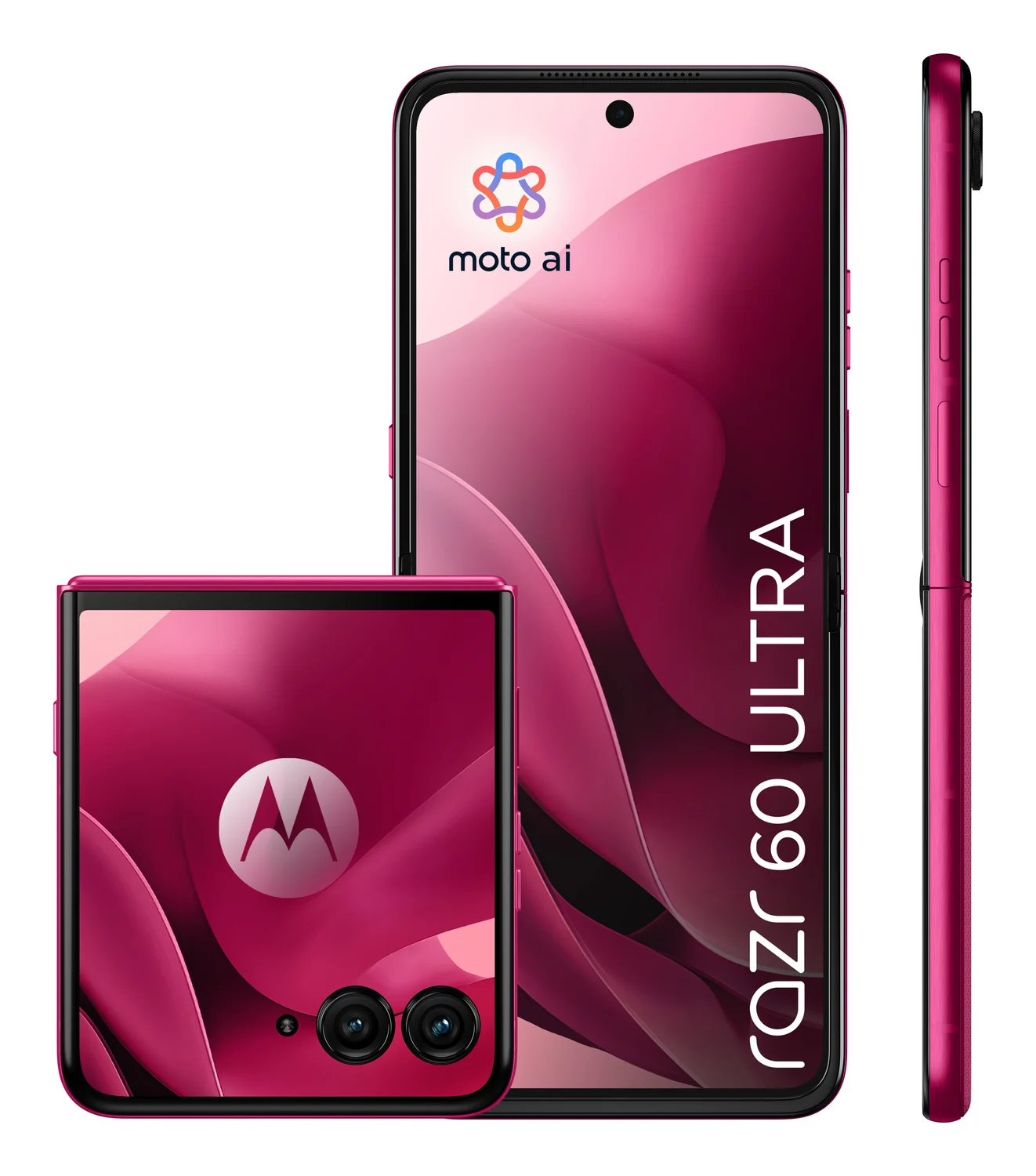 Smartphone Motorola Razr 60 Ultra 5G Flip 6.96" P-OLED 165Hz Snapdragon 8 Elite 16GB 512GB 50MP+50MP IP48 Cabaret - Imagem 3