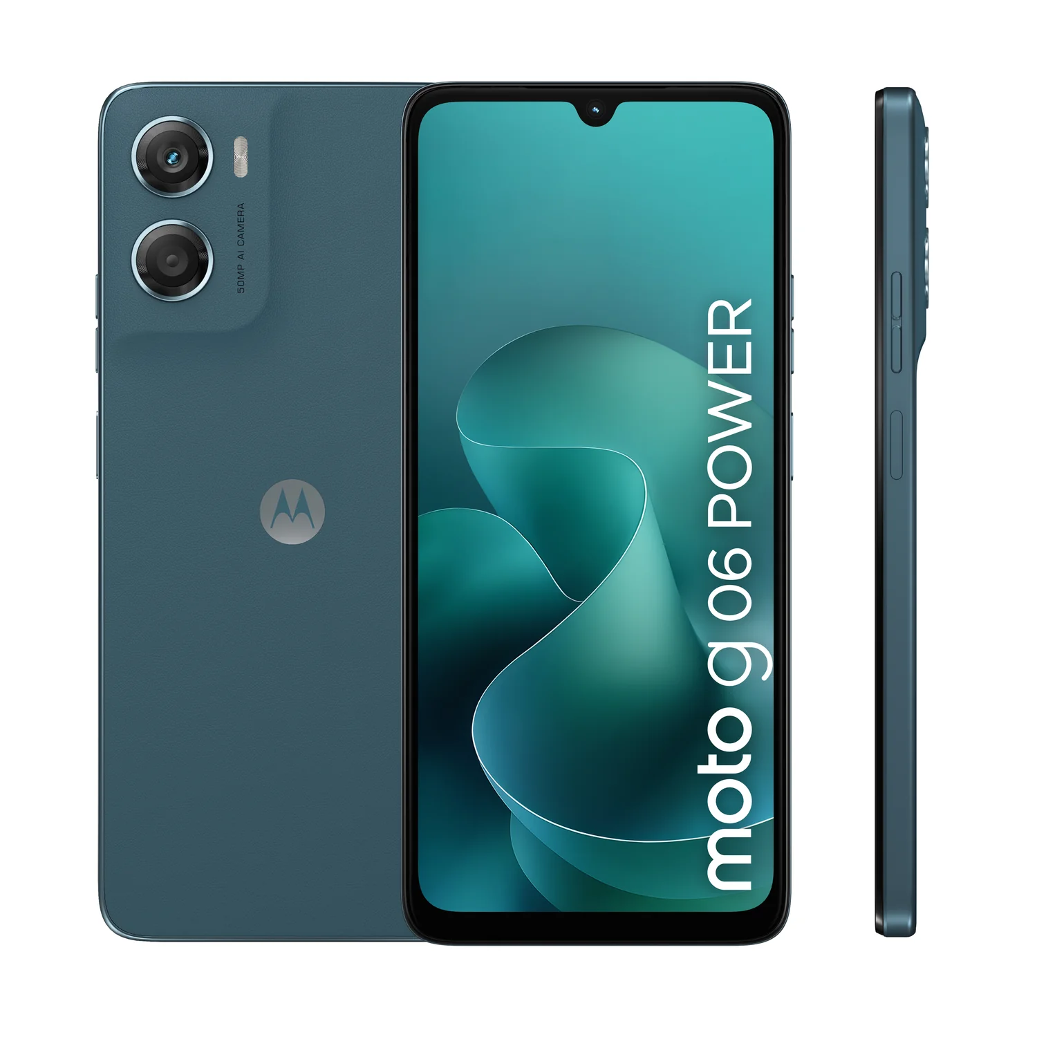 Smartphone Motorola Moto G06 Power 6.88" 120Hz 4GB 256GB Helio G81 50MP NFC 7000mAh Azul Tapestry
