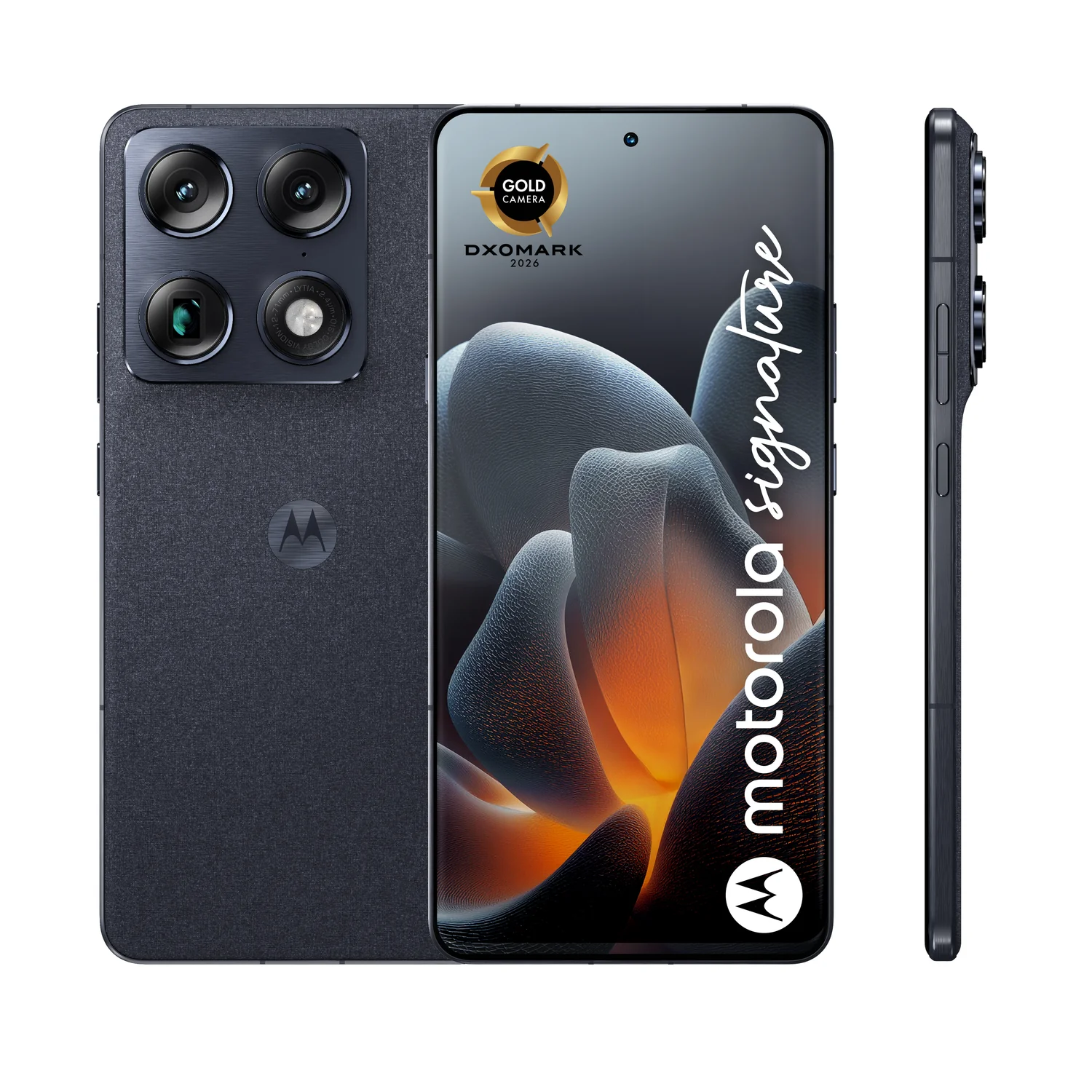 Smartphone Motorola Signature 5G 6.78" AMOLED 16GB RAM 512GB Azul Escuro - Imagem 2