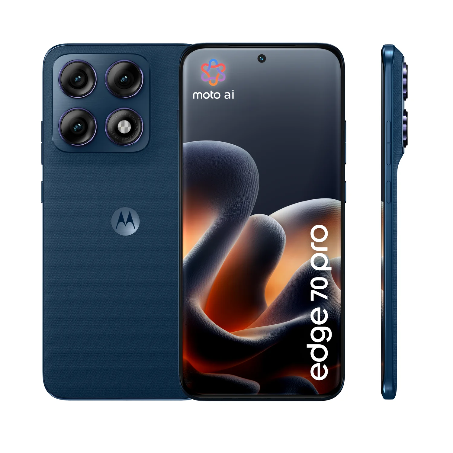 Smartphone Motorola Edge 70 Pro 5G 6,78" AMOLED 12GB 512GB Azul Escuro - Imagem 2