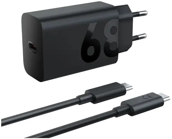 Carregador Motorola TurboPower 68W USB-C GaN com Cabo USB-C Universal Preto - Imagem 2