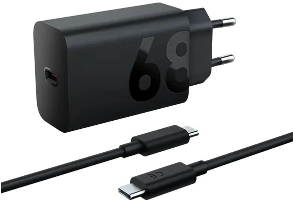 Carregador Motorola TurboPower 68W USB-C GaN com Cabo USB-C Universal Preto - Imagem 4