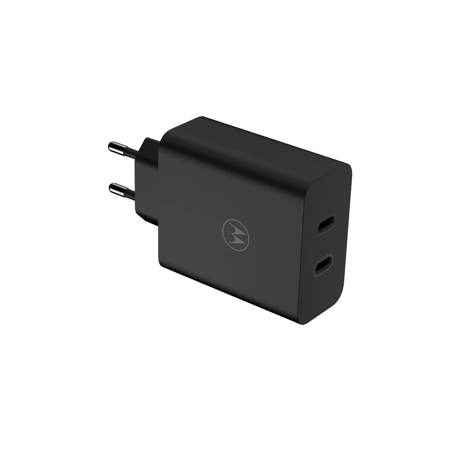 Carregador Motorola TurboPower 125W Dual USB-C GaN Preto - Imagem 4