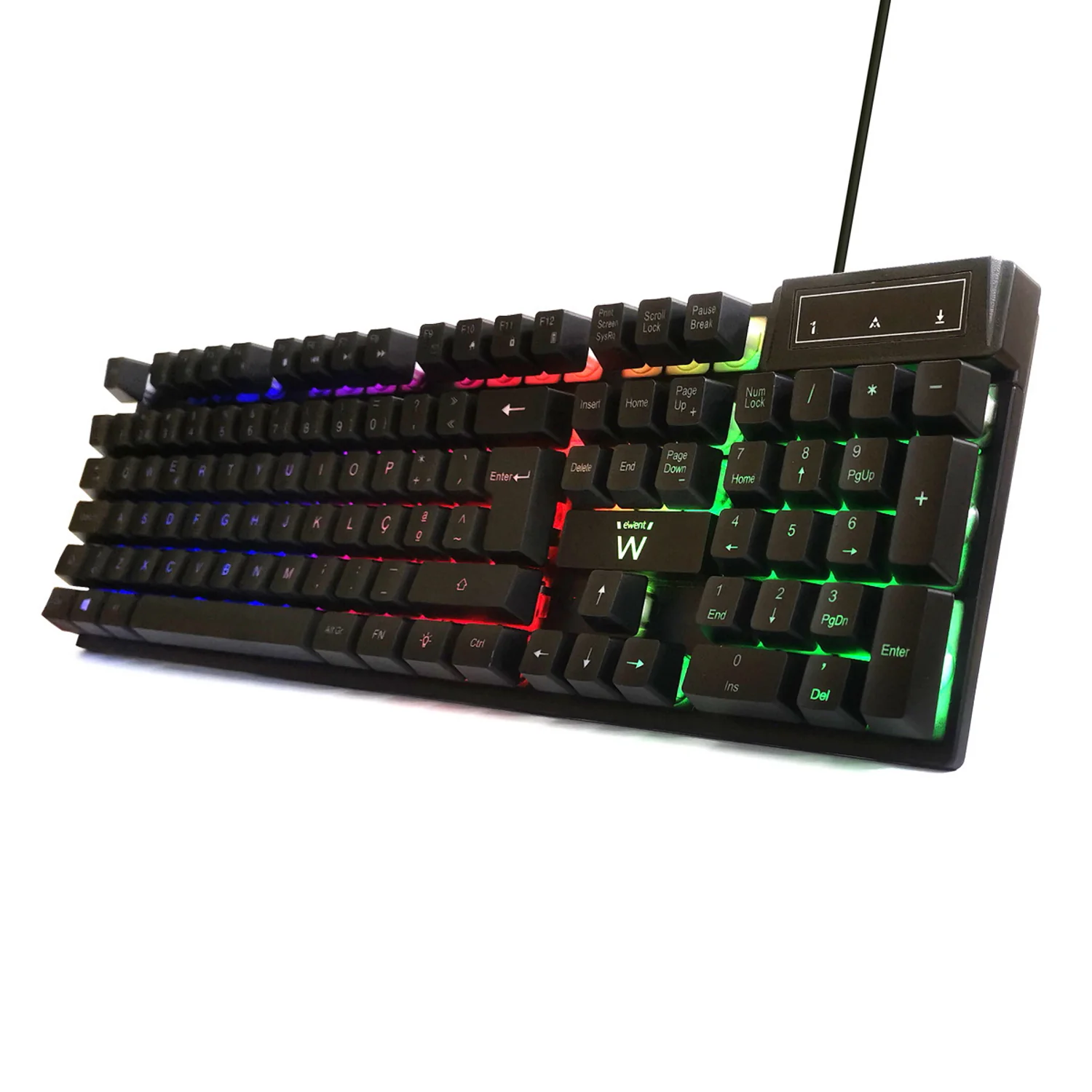 Teclado gaming com fios Ewent PL3319 USB QWERTY português retroiluminado RGB - Imagem 2