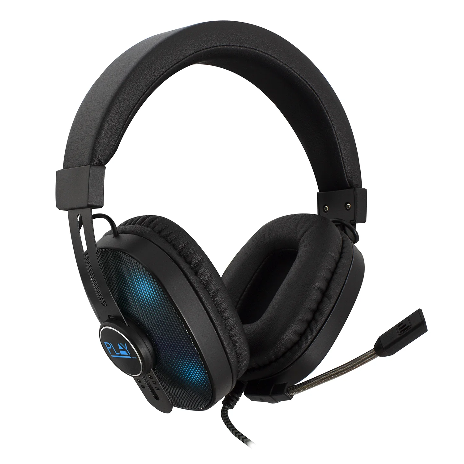 Auscultadores Gaming Ewent Play PL3321 com Fio RGB Microfone Boom PC PS4 Xbox