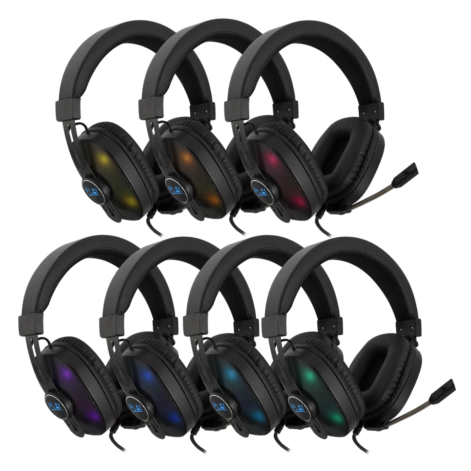 Auscultadores Gaming Ewent Play PL3321 com Fio RGB Microfone Boom PC PS4 Xbox - Imagem 7