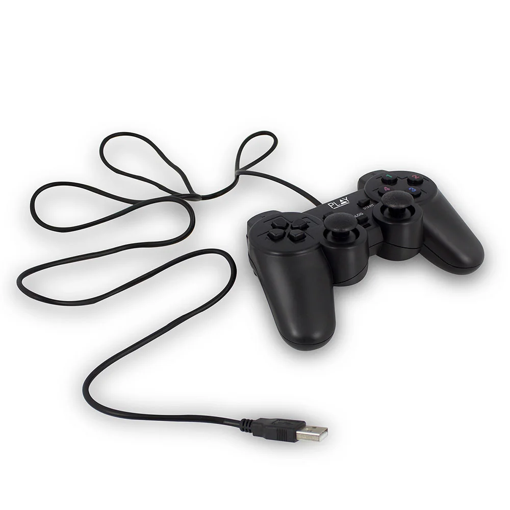 Comando gaming USB com fios Ewent Play preto 13 botões analógico/digital PC - Imagem 2