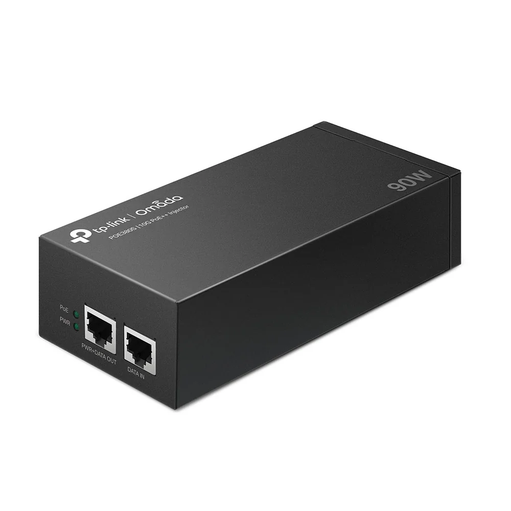 Injetor PoE++ TP-Link Omada 10G 10 Gigabit Ethernet Preto - Imagem 2