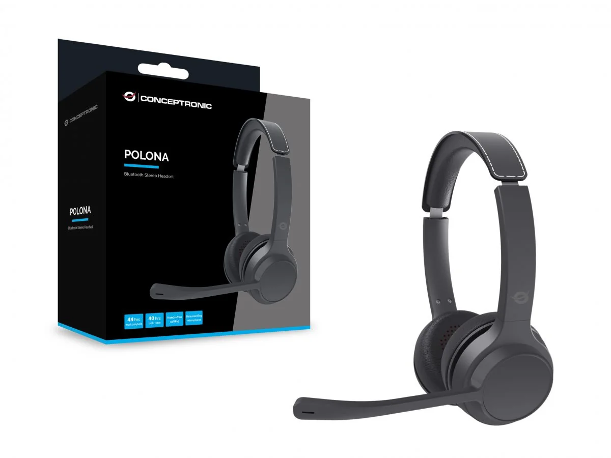 Auscultadores Bluetooth Conceptronic POLONA04B Estéreo com Cancelamento de Ruído Híbrido - Imagem 5