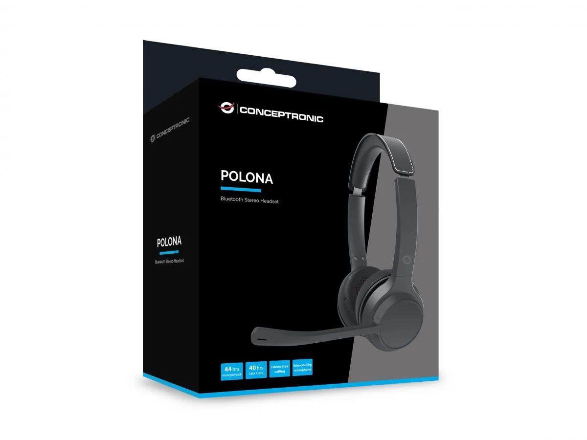 Auscultadores Bluetooth Conceptronic POLONA04B Estéreo com Cancelamento de Ruído Híbrido - Imagem 6