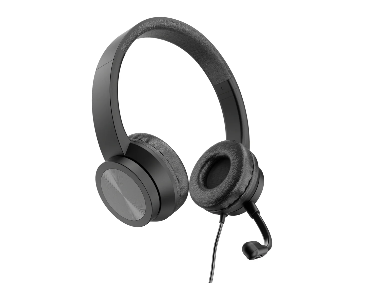 Auscultadores com Fios USB-C para Escritório Conceptronic POLONA05BC Estéreo com Microfone Noise Reduction Preto - Imagem 2