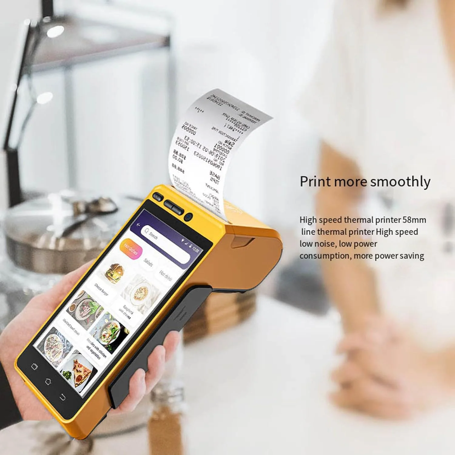 Terminal POS Android Sitten A1280 11,6" Full HD Android 11 com Impressora 80mm e VFD - Imagem 5