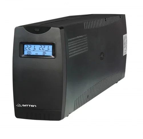 UPS Sitten FT-1200LD Interactiva AVR 1200VA 720W 3 Tomadas Schuko LCD 15-30min Autonomia