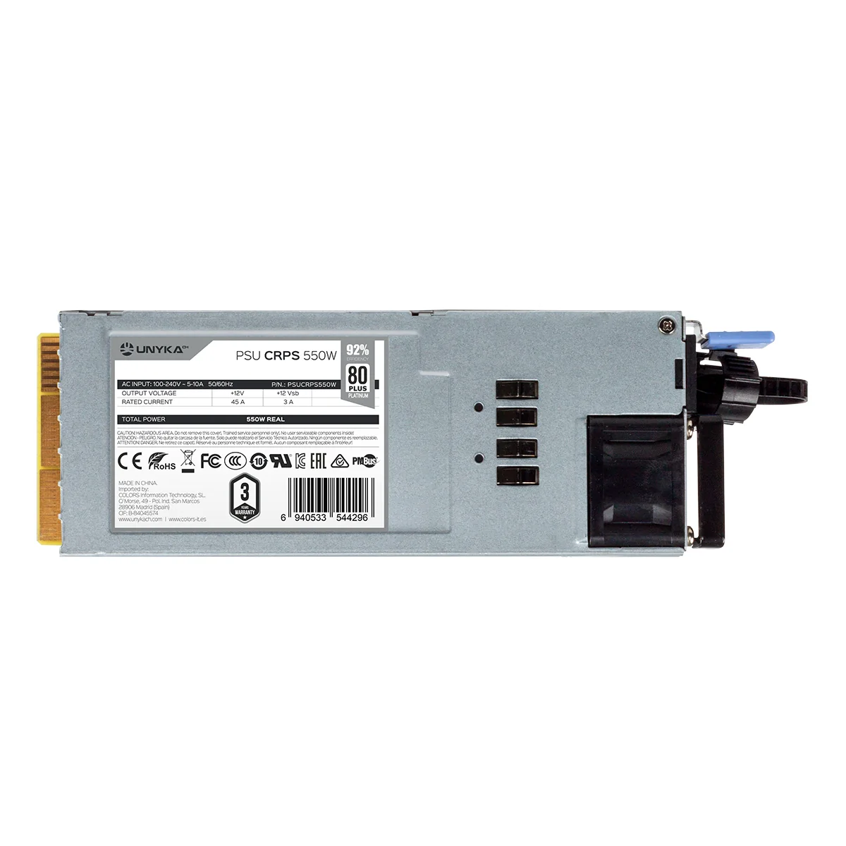 Fonte Alimentação Servidor UNYKAch CRPS 550W Redundante Platinum - Imagem 5