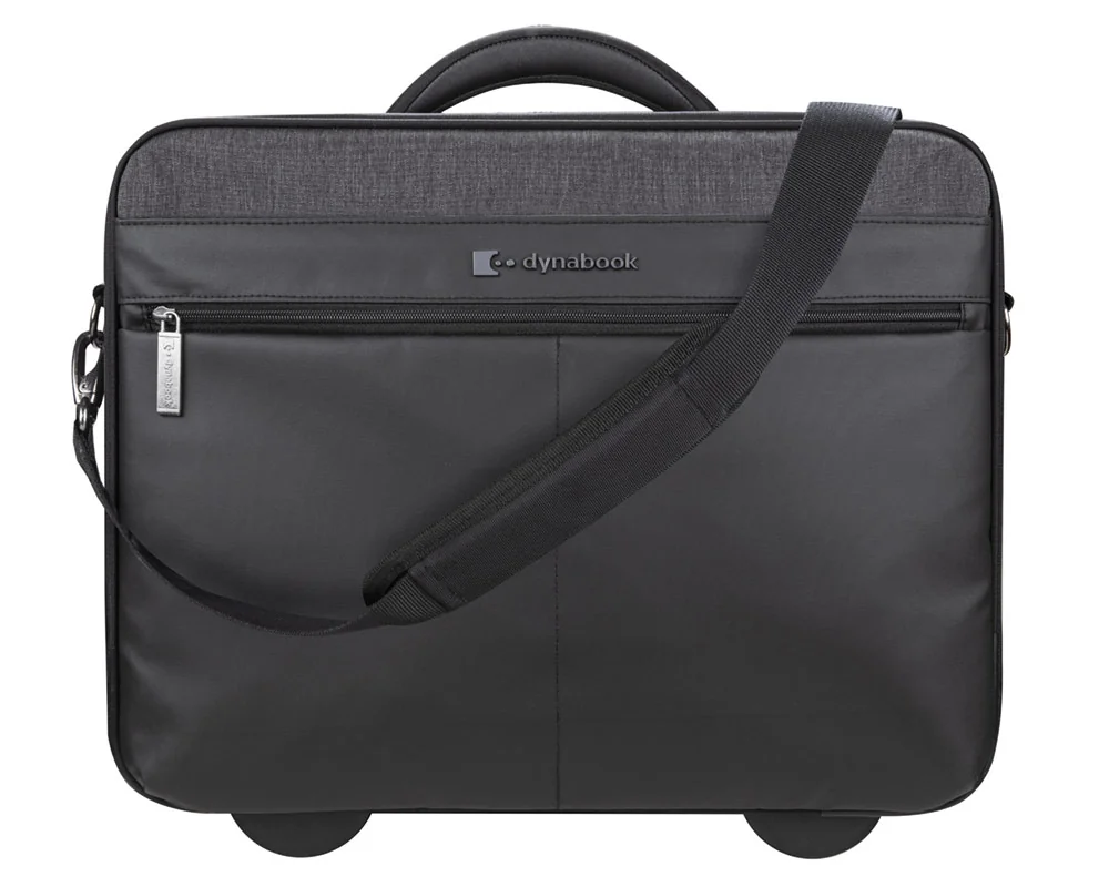 Mala Trolley para Portátil Dynabook 15.6" Premium em Poliéster Preta - Imagem 3