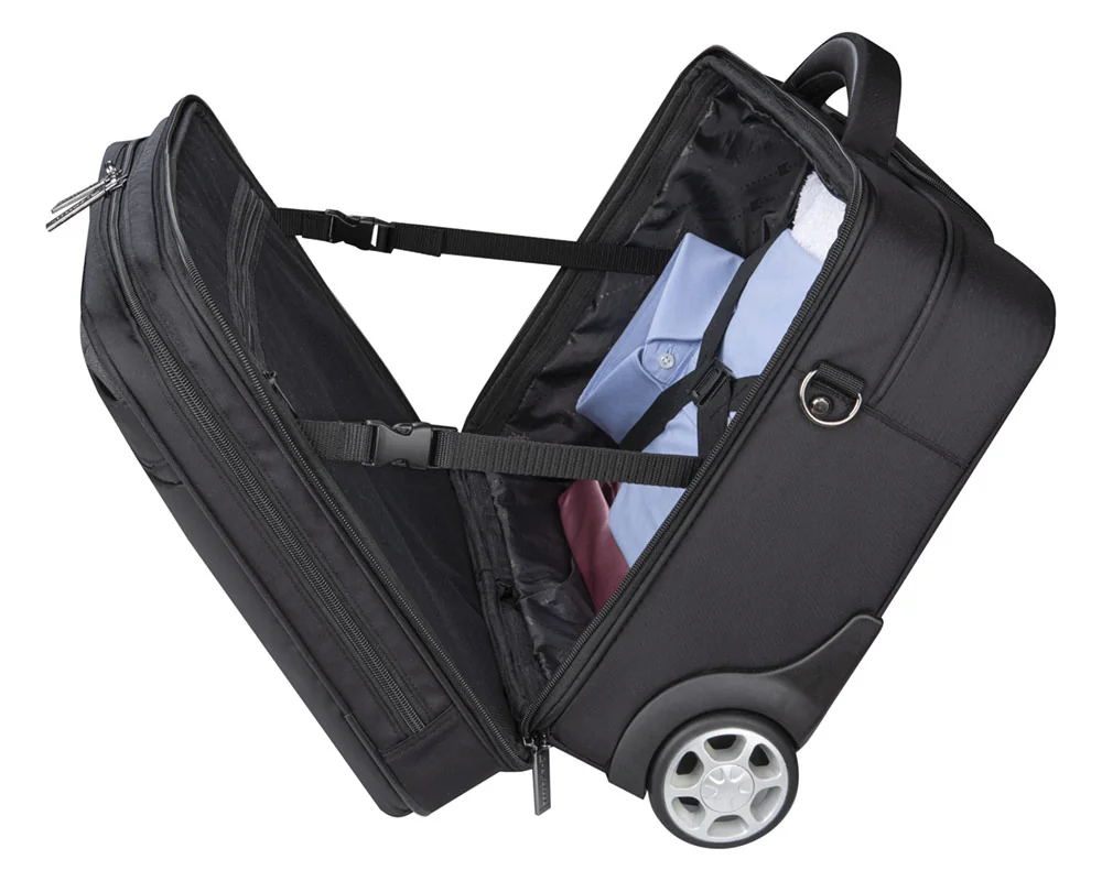 Mala Trolley para Portátil Dynabook 15.6" Premium em Poliéster Preta - Imagem 8