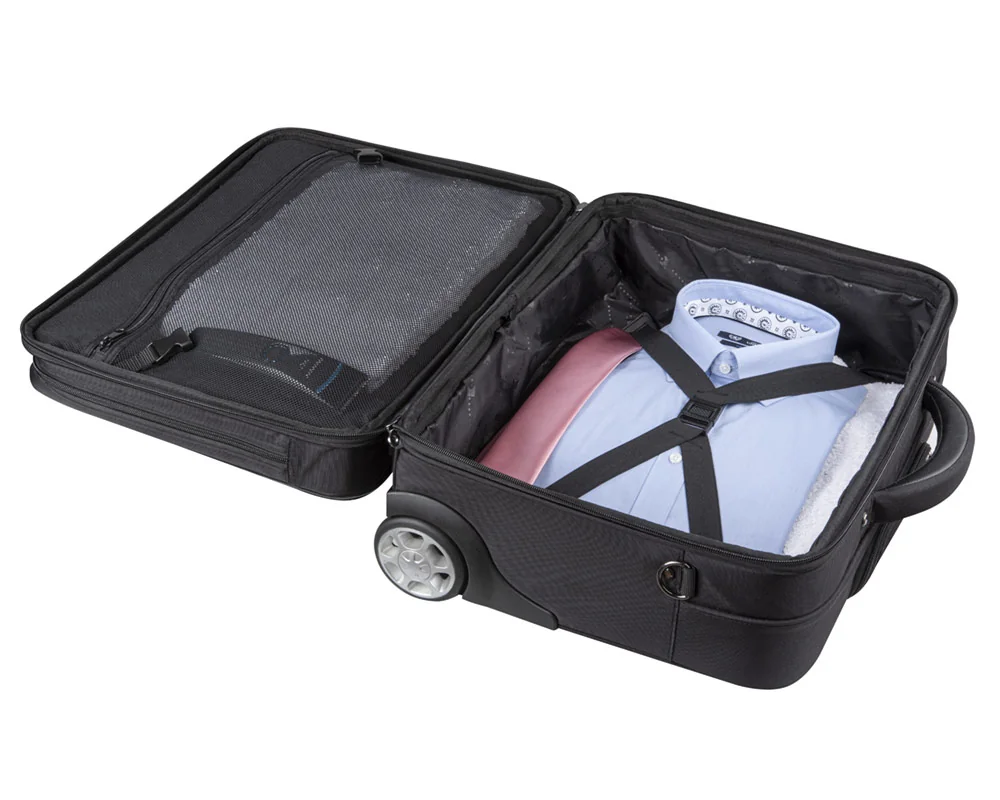 Mala Trolley para Portátil Dynabook 15.6" Premium em Poliéster Preta - Imagem 9
