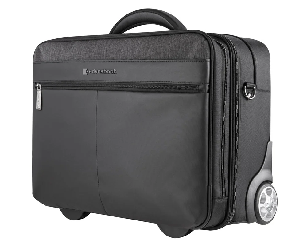 Mala Trolley para Portátil Dynabook 15.6" Premium em Poliéster Preta - Imagem 2