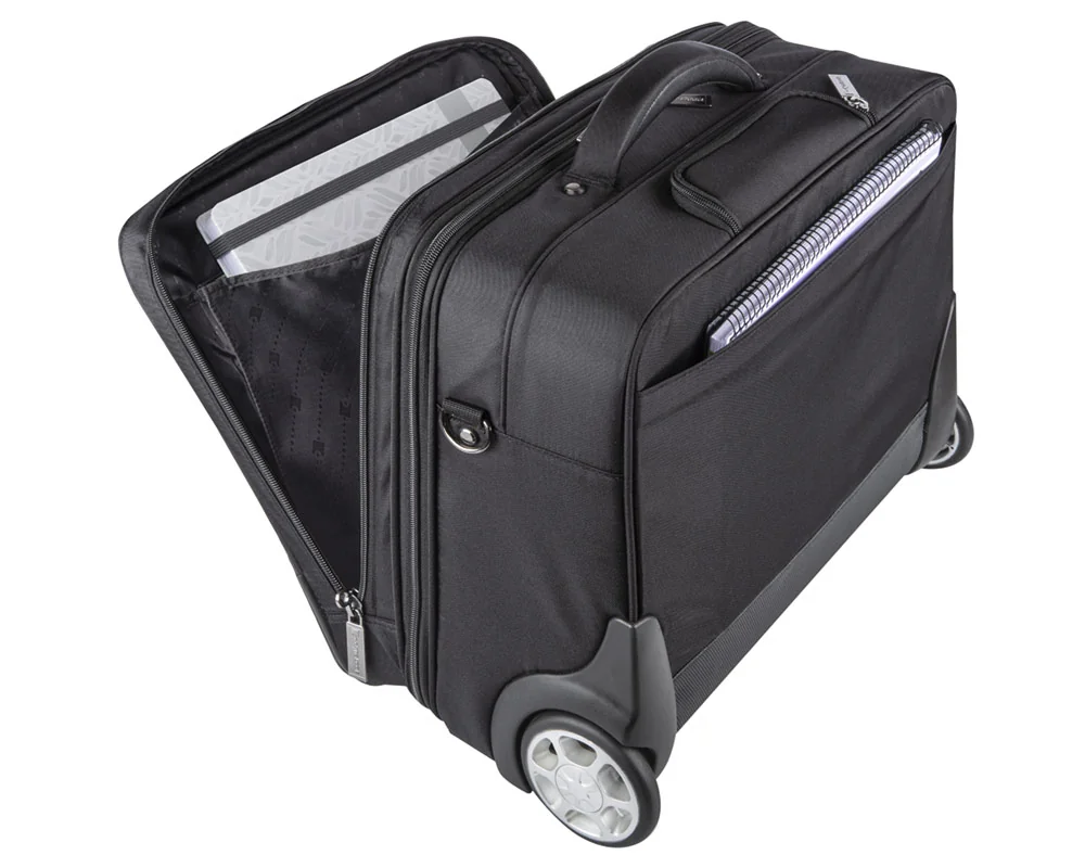 Mala Trolley para Portátil Dynabook 15.6" Premium em Poliéster Preta - Imagem 7
