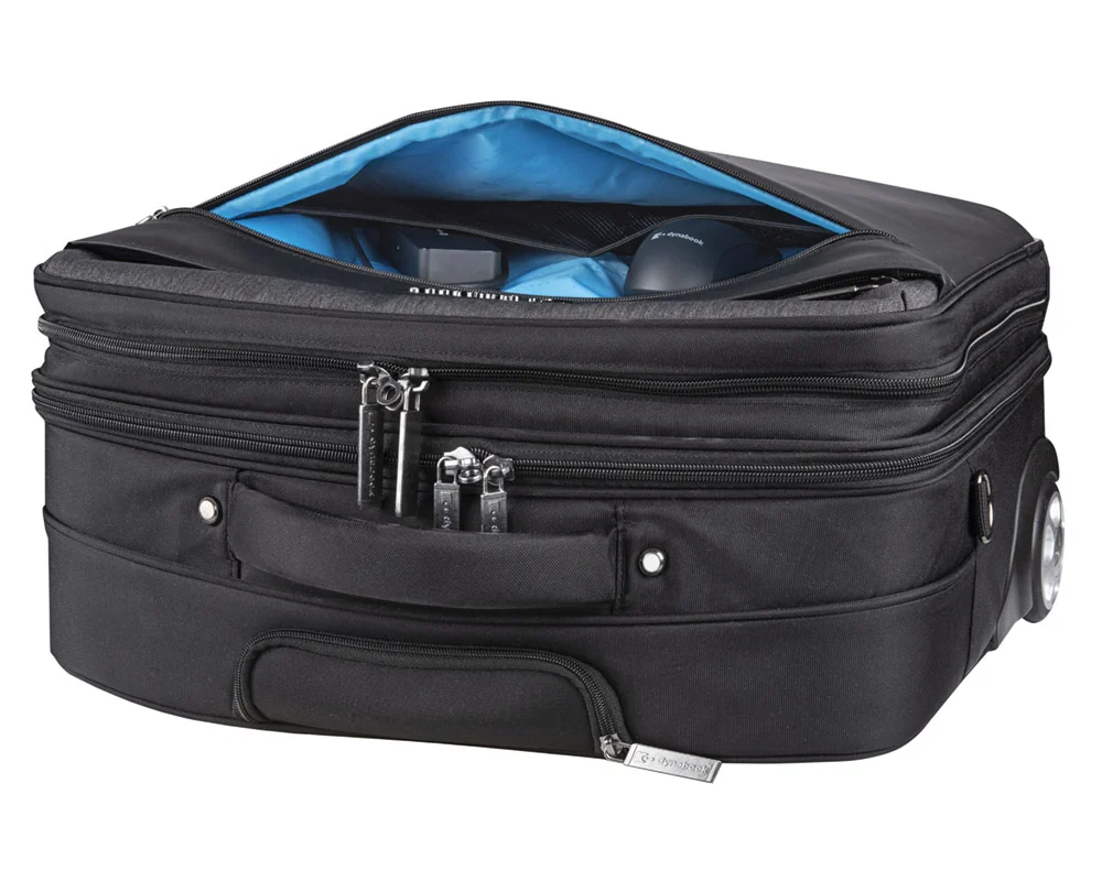 Mala Trolley para Portátil Dynabook 15.6" Premium em Poliéster Preta - Imagem 5