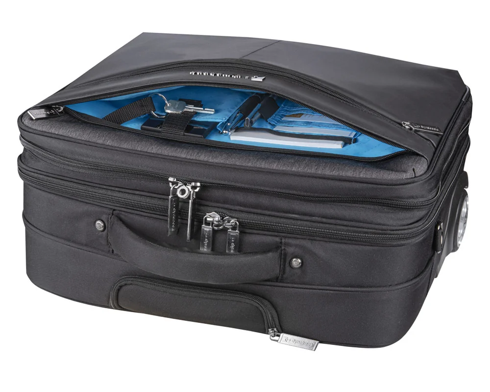 Mala Trolley para Portátil Dynabook 15.6" Premium em Poliéster Preta - Imagem 6